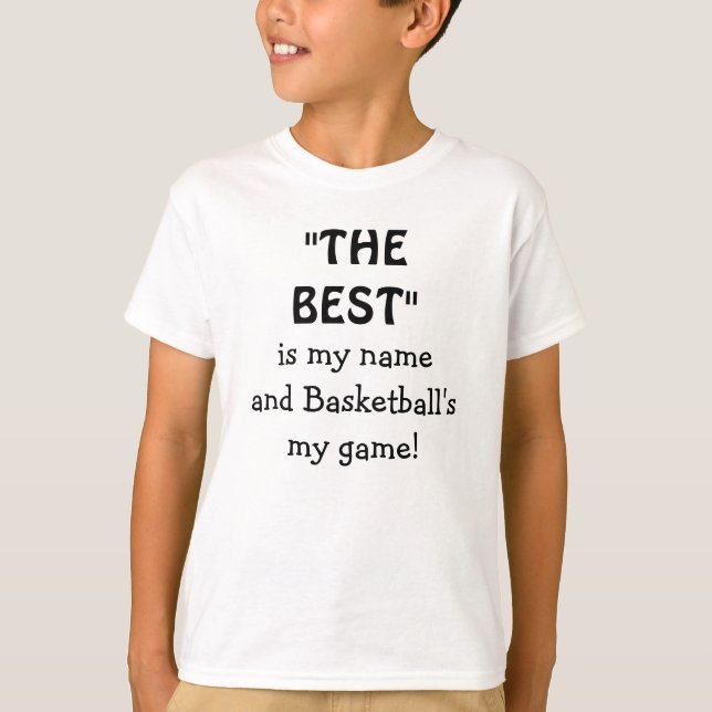 T-shirt Basketball Best Sports Drôle Citation (Devant)