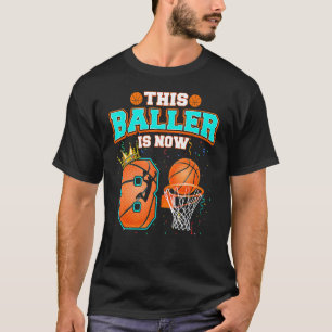 T-shirt Basketball Boys 8e anniversaire Ce Baller est main