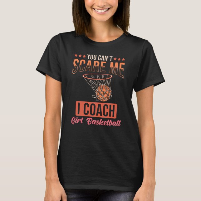 T-shirt Basketball Coach Gift Girl Basketball (Devant)