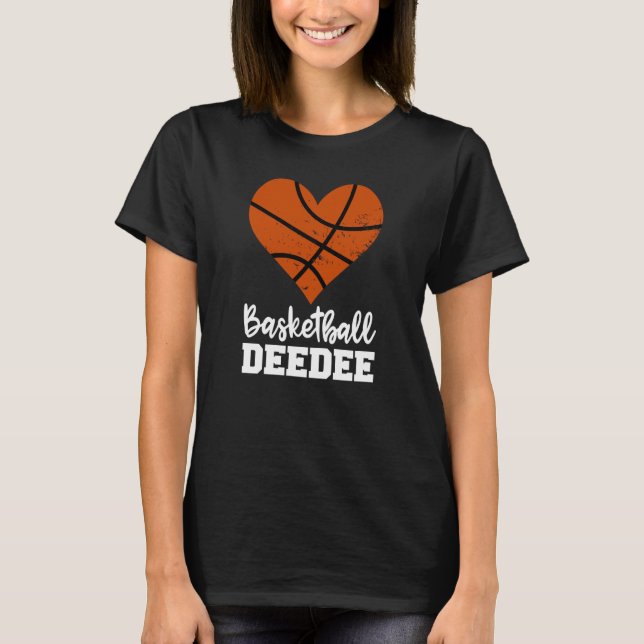 T-shirt Basketball Deedee Basketball Heart Grandma Dee Dee (Devant)