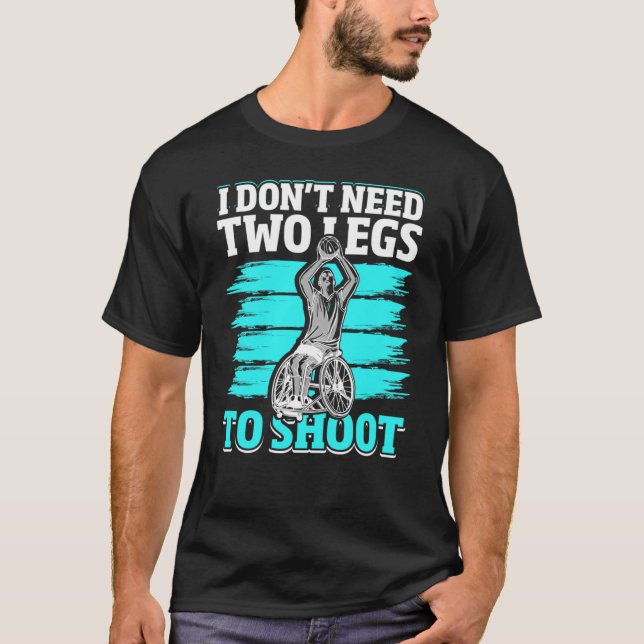 t-shirt basketball en fauteuil roulant (Devant)