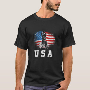 T-shirt basketball en fauteuil roulant usa