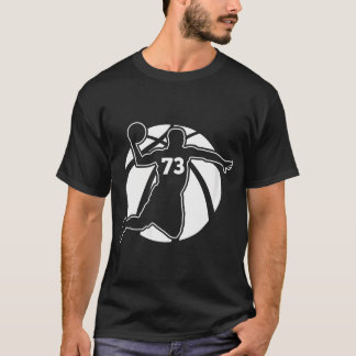 T-shirt Basketball féminin Numéro 73 Mon Basketball favori