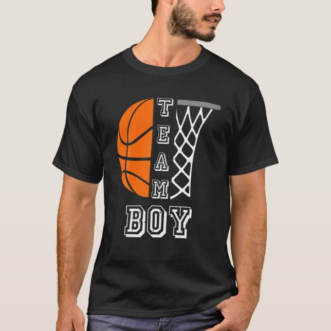 T-shirt Basketball Genre Reveale Équipe Garçon (Devant)
