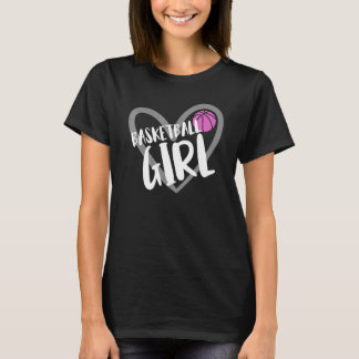T-shirt Basketball Girl Heart