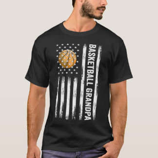 T-shirt Basketball grand-père américain Drapeau Fière gran