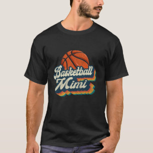 T-shirt Basketball Mimi Retro Cadeau Basketball Mimi Funny