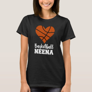 T-shirt Basketball Neena Basketball Heart Grandma Neena