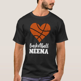 T-shirt Basketball Neena Basketball Heart Grandma Neena