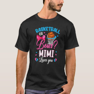 T-shirt Basketball Ou Bows Mimi Vous Aime Genre Révéler Pi
