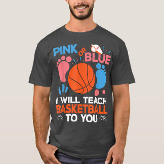 T-shirt Basketball papa d'être le sexe révélateur Baby sho