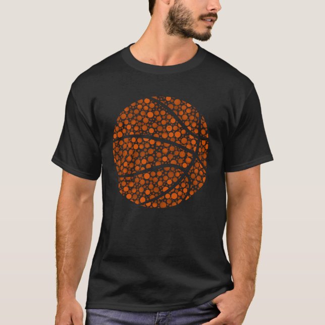 T-shirt Basketball Polka Dot Pattern Happy Dot Day (Devant)