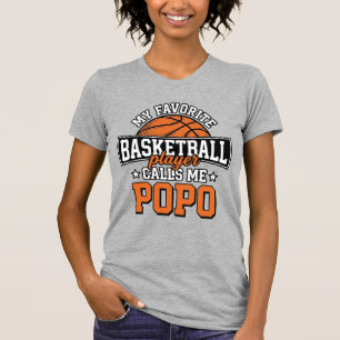 T-shirt Basketball Popo Funny Vintage Sports Design_1