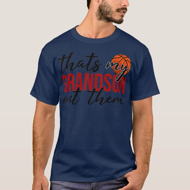 T-shirt Basketball que mon petit-fils là-bas cadeau (Devant)