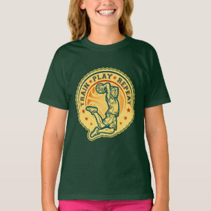 T-shirt Basketball Slam Dunk Design Vintage