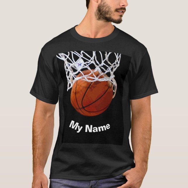 T-shirt Basketball Votre Nom Personnalisé (Devant)