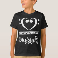 Bass Clef Coeur Aimer Jouer Bouzouki