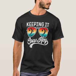 T-shirt Bass Clef Keeping It Low Key