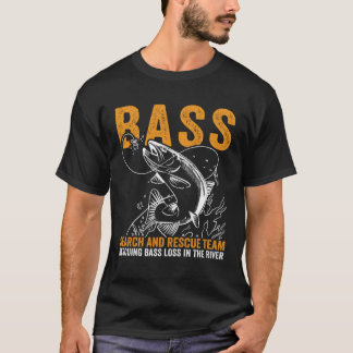T-shirt Bass Fishing Search And Rescue Team Fisherman Angl