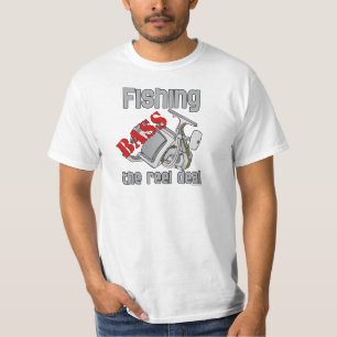 T-shirt Bass Fishing The Reel Deal