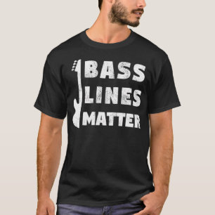 T-shirt Bass Lines Matt Funny Baid Guitare Lecteur Edm