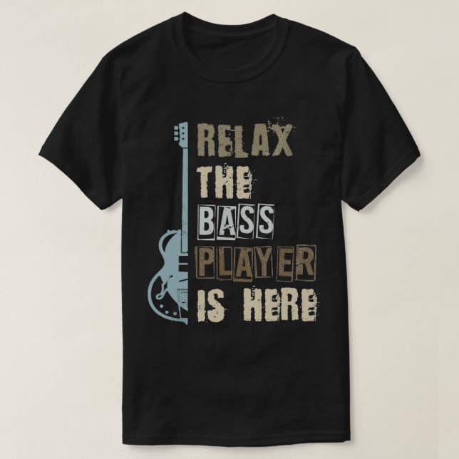 T-shirt Bass Player Bass Guitariste Cadeau Musique Bass Gu (Design devant)