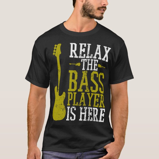 T-shirt Bass Player Guitare Guitariste École de Musique Vi (Devant)