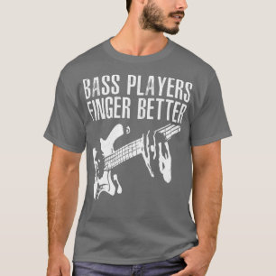 T-shirt Bass Players Doigt Meilleur Guitare Joueur Bhelp m