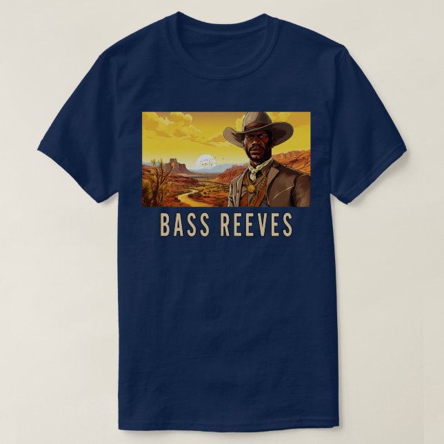 T-shirt Bass Reeves Le vrai Ranger Lone (Design devant)