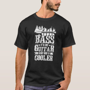 T-shirt Basse C'est comme la guitare mais Glacière Way