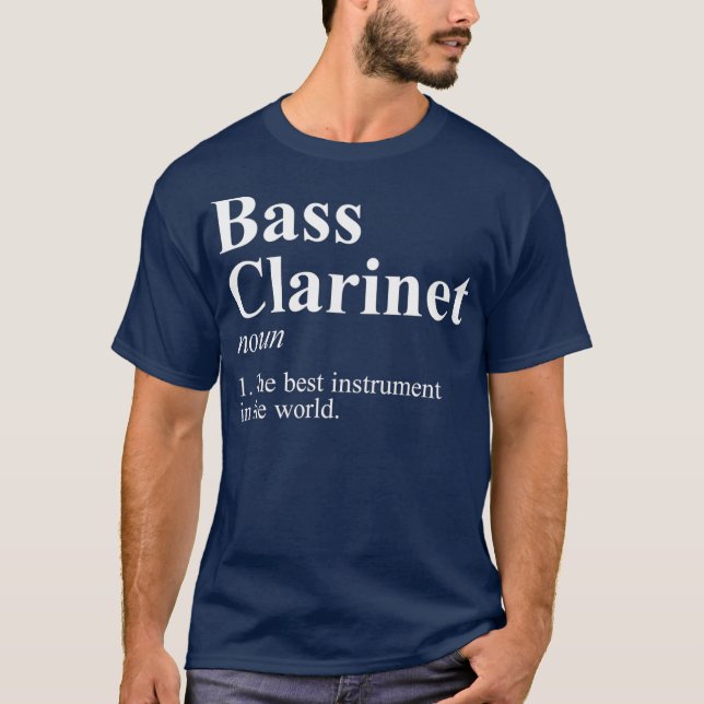 T-shirt Basse de bande de marquage aux instruments de musi (Devant)