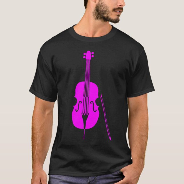 T-shirt Basse double - Magenta (Devant)