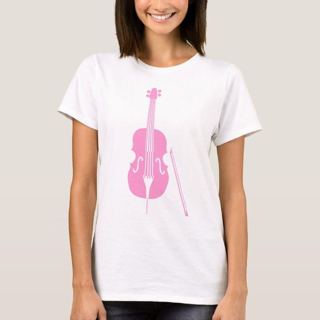 T-shirt Basse double - Rose (Devant)