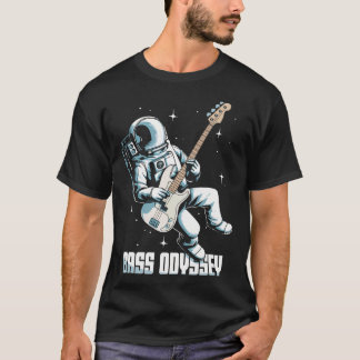 T-shirt Basse Guitare Astronaut Basse Odyssée Espace Pour 