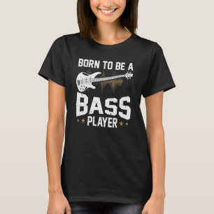T-shirt Basse Guitare Graphisme Femmes Et Hommes Basse Jou