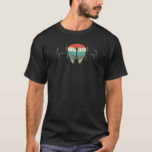 T-shirt Basse Guitare Heartbeat Musicien Pour Bass Player 