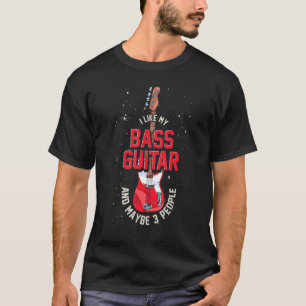 T-shirt Basse Guitare Lecteur Basse Guitariste Musique Bai