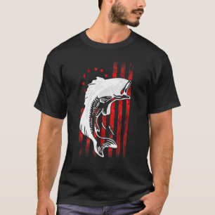 T-shirt Basse Pêche Betsy Ross Drapeau Américain Début Pou