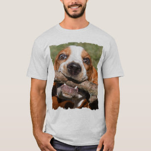 T-shirt Basset Basset Hound Stick Chew