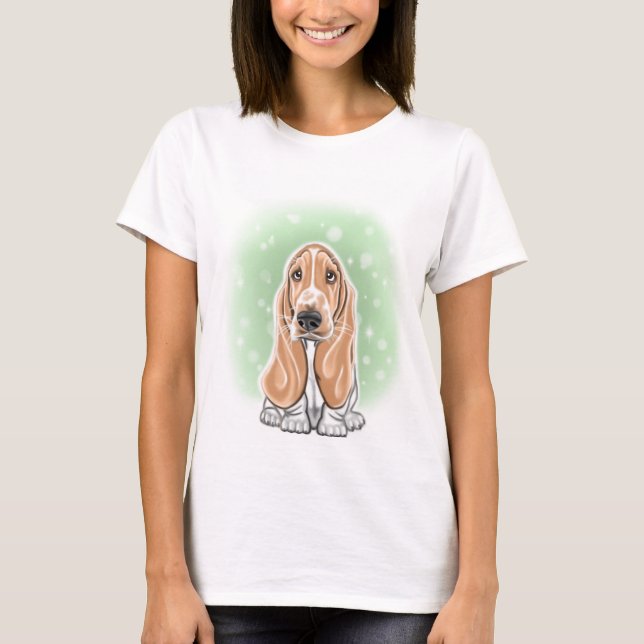 T-shirt Basset Hound (Devant)