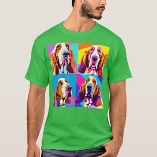 T-shirt Basset Hound Art Amoureux des chiens Dons 1