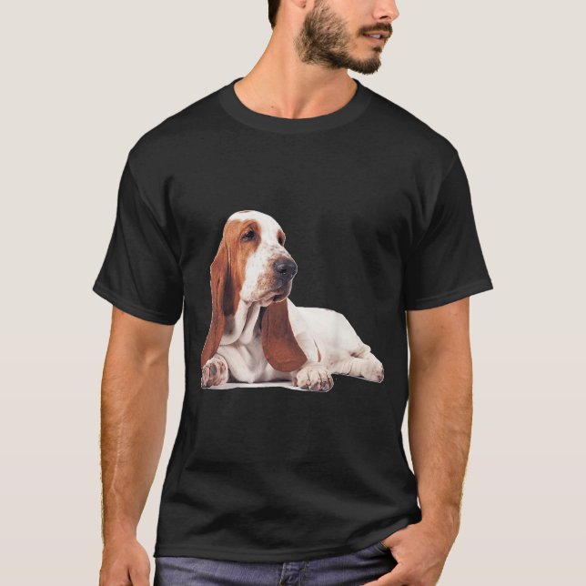 T-shirt Basset Hound Chien T Chemise J'Aime Comme Basset H (Devant)