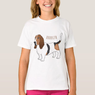 T-shirt Basset hound dessin de chien