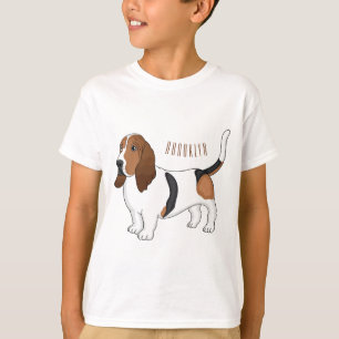 T-shirt Basset hound dessin de chien
