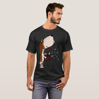 T-shirt Basset Hound drôle jouant l'art de saxophone