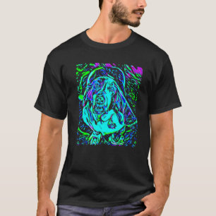 T-shirt Basset Hound Face Chien Pop Pop Art Chien