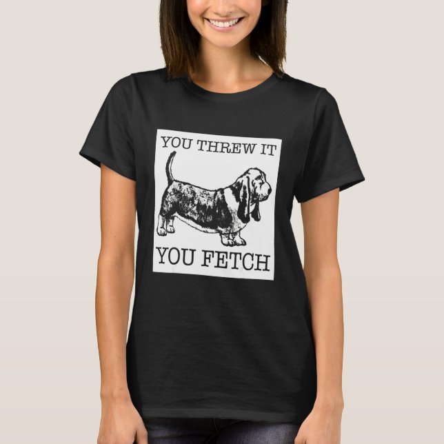 T-shirt Basset Hound funny dog lover gift (Devant)