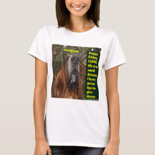 T-Shirt Basset Hound Happy Vendredi J'aime la vie