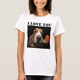 T-Shirt Basset Hound Je T'Aime