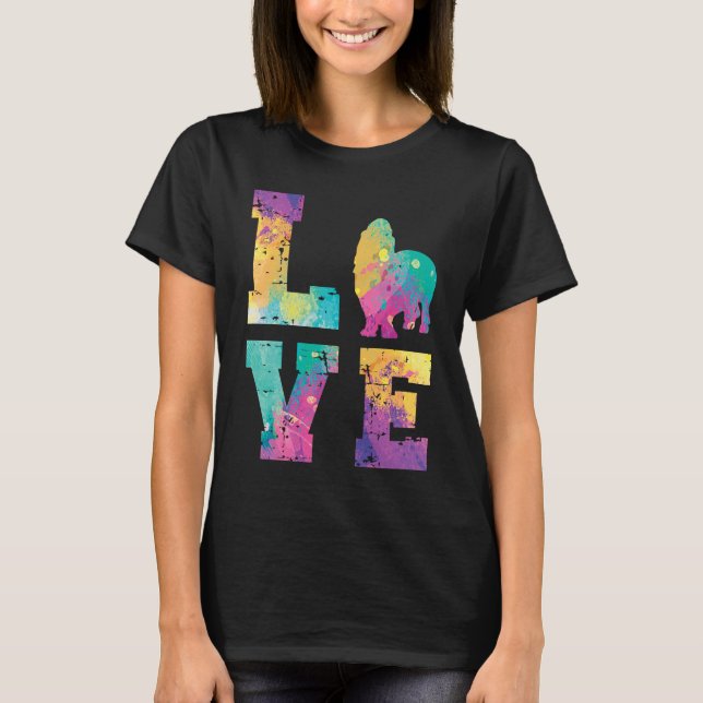 T-shirt Basset Hound Love (Devant)